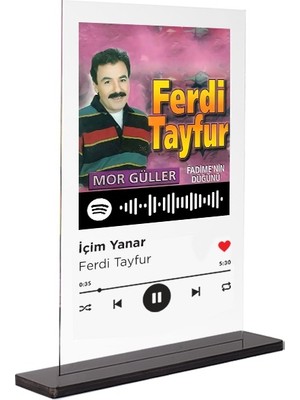 Dekori-Spotify Plak-Içim Yanar/ferdi TAYFUR(15X20)