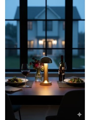 Eco Lounge LED Şarj Edilebilir Taşınabilir Masa Lambası - Dokunmatik Aç/kapa ve Parlaklık Ayarı, 3 Renk Seçeneği (,)