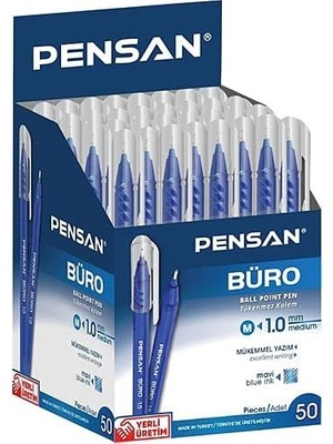 Eco Lounge Büro Mavi Tükenmez Kalem 50 Li Paket