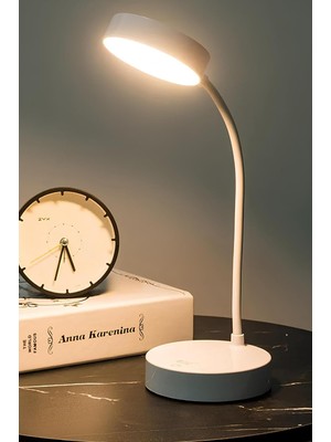 Eco Lounge Yeni Nesil Şarjlı Masa Lambası Akrobatik Renk Seçenekli 20 Ledli Dokunmatik Flexible Lamba