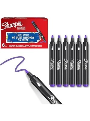 Eco Lounge Akrilik Markör, Yuvarlak Uç, Lila