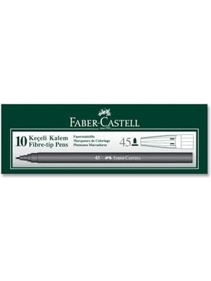 Eco Lounge Iğne Uçlu Keçeli Kalem Seti, 10’lu, Siyah Renk, Havalandırmalı Kapak, Kağıt ve Karton Yüzeyler Için Uygun