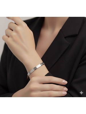 Normadia Koruyucu Dua Yazılı Paslanmaz Çelik Bileklik, Unisex, Ayarlanabilir