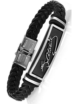 Normadia Özel Tasarım Deri ve Çelik Bileklik, Şık ve Zarif Takı Seçeneği