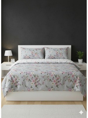 Nurlatex Battal Boy Çiçekli Nevresim Takımı