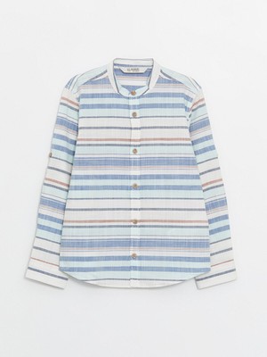 Lc Waikiki Yeni Sezon Hakim Yaka Çizgili Erkek Çocuk Gömlek