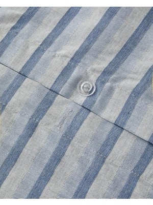 Eco Lounge Ipliği Boyalı Size Nevresim Takımı Lacivert