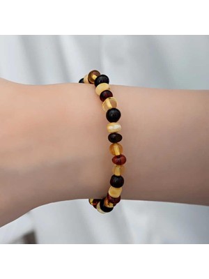 Inure Jewelry Yetişkin Damla Kehribar Bileklik