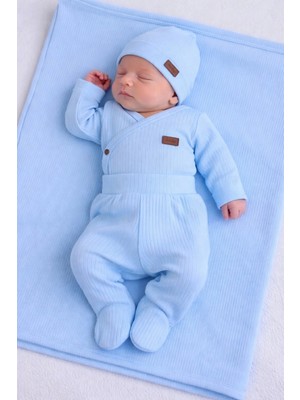 Bilge Trend Ekonomik 4 Parça Battaniyeli Hastane Çıkışı Zıbın Seti, Bebek Doğum Hediyesi