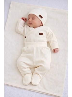 Bilge Trend Ekonomik 4 Parça Battaniyeli Hastane Çıkışı Zıbın Seti, Bebek Doğum Hediyesi