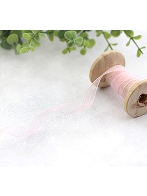 Eco Lounge Organze Kurdele, 20 Metre Açık Pembe