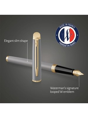 Eco Lounge Waterman Hemisphere 25 Metalik Gri Gt Dolma Kalem