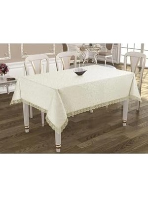 Eco Lounge Denizli Çeyiz Dantelli Masası Örtüsü 160X220