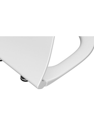 Eco Lounge Sento 120-003R009 Yavaş Kapanır Slim Klozet Kapağı, Duroplast, Beyaz