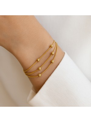 Normadia Şık Zincirli Dorikalı Kadın Bileklik, Günlük ve Özel Gün Takısı