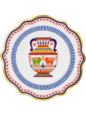 Baci Milano Dolce Vita 6'lı Amhora Pasta Tabağı 21 cm Porselen