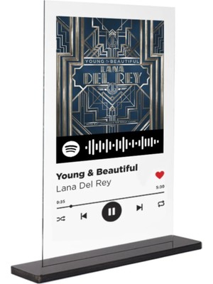 Dekori-Spotify Plak - Young & Beautiful / Lana Del Rey 15X20CM