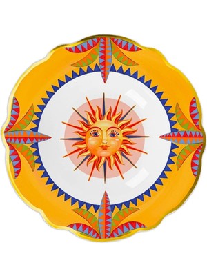 Baci Milano Dolce Vita 6'lı Sun Çukur Tabak 23 cm Porselen