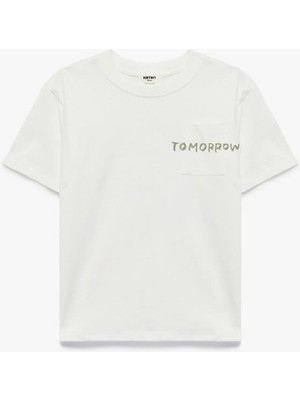 Koton Erkek Çocuk Pamuklu Kısa Kollu Bisiklet Yaka Baskılı Tişört  (6s)