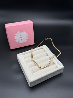 Alsem 14 Ayar Gold Kaplama Balıksırtı Kolye , Kadın 4mm Yılan Örme Zincir , Erkek Italyan Zincir