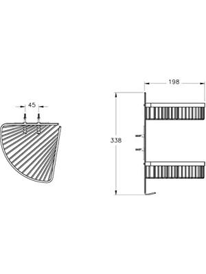 Base 400 A4416036 Malzemelik, Ikili, Mat Siyah