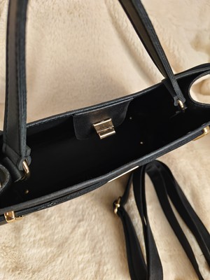 Tuel Kadife Kemer Detaylı Kısa&uzun Askılı Kadın Çanta