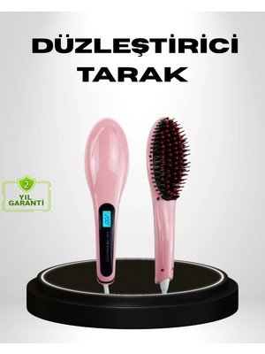 Pazarcan Seramik Plakalı Elektrikli Saç Düzleştirici – Hızlı Isınma, Uzun Kablo, 25W–39W Güç