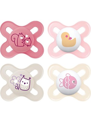 Mam Original Start Silikon Emzik 0–3 Ay, 4’lü Set, Matte Seri