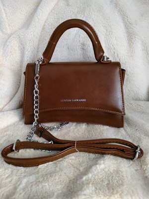 Tuel Kavisli Kesim Zincir Detaylı Kadın El&omuz Çantası