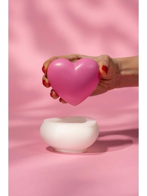 Rufus Concept Kalp 3D Orta Silikon Mum Kalıbı