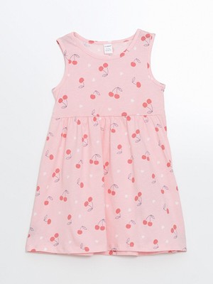 Lc Waikiki Yeni Sezon Çilek Baskılı Kız Bebek Elbise