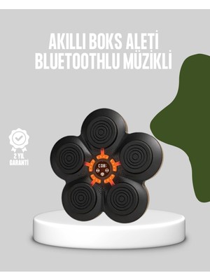 Pazarcan Akıllı Müzikli Boks Makinesi Bluetooth Bağlantılı Işıklı Hedefli Fitness Aleti