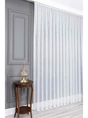 Ev Depo Taç Ekstraforlu Tül Perde Tek Kanat ORMETUL41248EKSTRFR, Ekru, 140 x 250