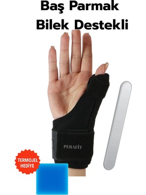 Pazarcan Baş Parmak ve Bilek Destekli El Bilekliği Metal Atel De Quarvein