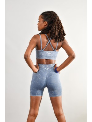 gymphoenix Tokyo Mavi Asit Bra Şort Takım