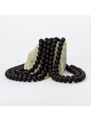 Ayena Moda 8 mm Orjinal Mat Onix Doğal Taş