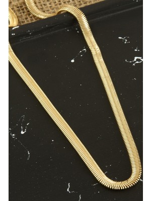 Ayena Moda Kobra Italyan Zincir Kolye 45 cm