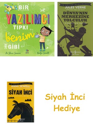 İş Bankası Kültür Yayınları Bir Yazılımcı Tıpkı Benim Gibi + Dünyanın Merkezine Yolculuk + Siyah Inci Hediye
