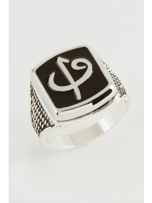 Ayena Moda Vav Elif Metal Erkek Yüzük