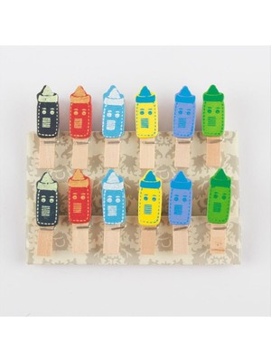 Ayena Moda 12'li Biberon Figürlü Mandal