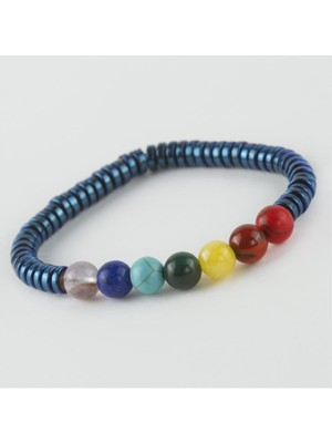 Ayena Moda 7'li Doğaltaş Çakra Bileklik