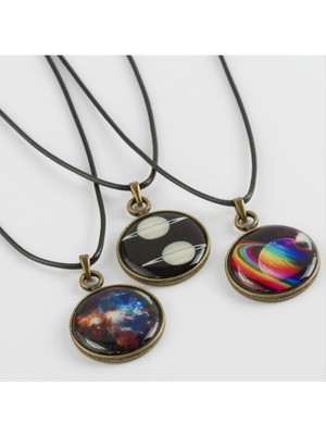 Ayena Moda Gezegen Karışık Canlı Kolye