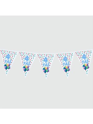 Ayena Moda 10’lu 4 Yaş Üçgen Flama