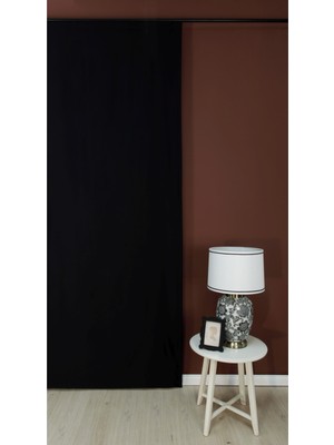 Taç Karartma Hazır Fon Perde Siyah 250X265 cm