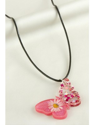 Ayena Moda Papatya Kelebek Epoksi Kolye