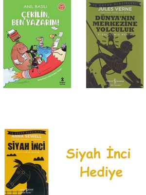 İş Bankası Kültür Yayınları Çekilin Ben Yazarım! + Dünyanın Merkezine Yolculuk + Siyah Inci Hediye