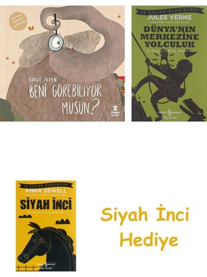 İş Bankası Kültür Yayınları Beni Görebiliyor Musun? + Dünyanın Merkezine Yolculuk + Siyah Inci Hediye