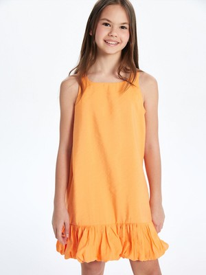 Lc Waikiki Yeni Sezon Bisiklet Yaka Kız Çocuk Elbise