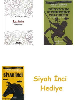 İş Bankası Kültür Yayınları Lavinia - Aşk Şiirleri + Dünyanın Merkezine Yolculuk + Siyah Inci Hediye