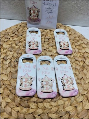 Ufuk Çizgisi Atlı Karınca Temalı Kız Bebek Açacak Hediyelik Magnet 20 Li Paket